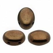 Cuentas de vidrio Samos® by Puca® - Dark bronze 23980/14415